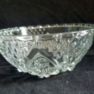 Vintage Hearts  Pressed Glass Dish